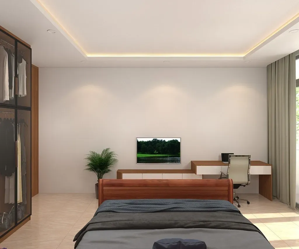 Phòng ngủ - Concept nhà phố Lê Cao Lãng - Tân Phú - Phong cách Modern  | Space T