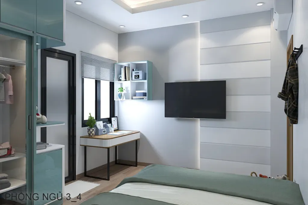 Phòng ngủ - Concept nhà phố Lê Lai - Tân Bình - Phong cách Modern  | Space T