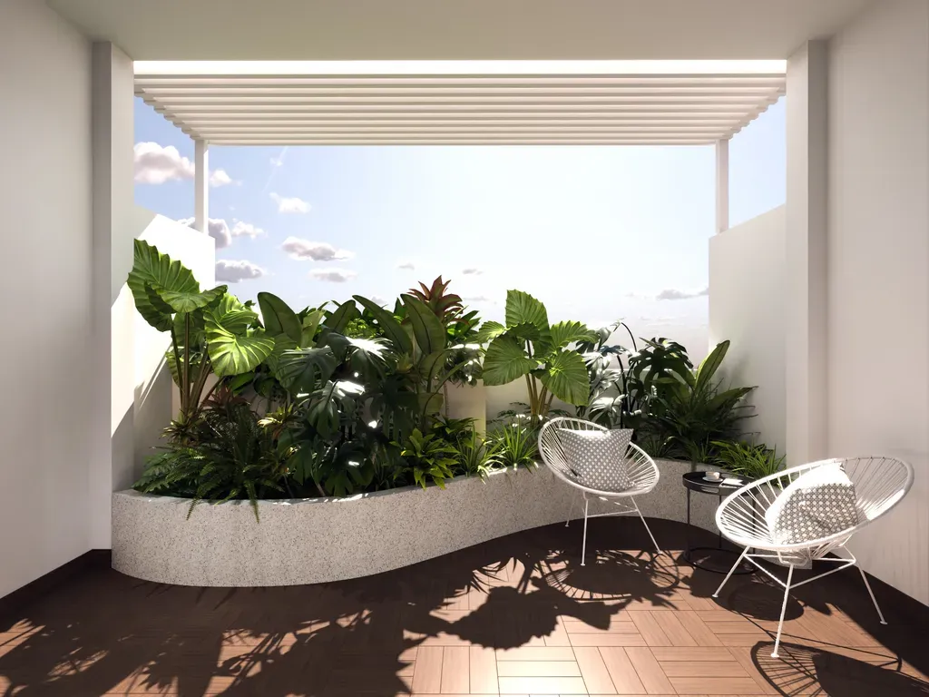 Sân thượng - Concept nhà phố 1 trệt 3 lầu Đặng Thai Mai - Phú Nhuận - Phong cách Modern  | Space T
