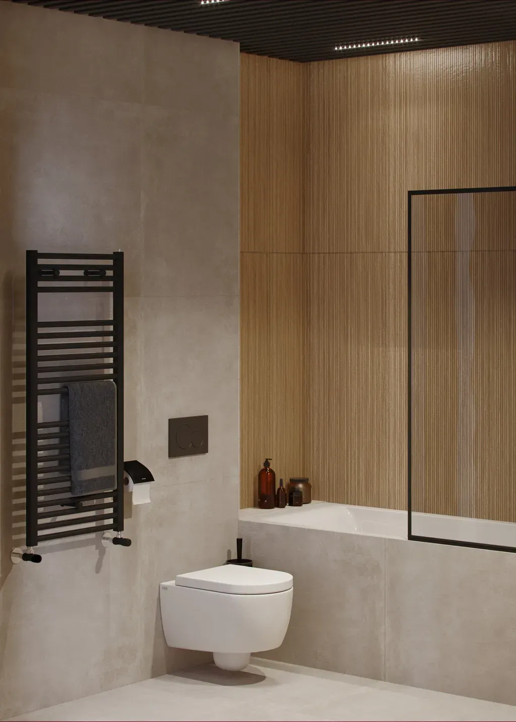 Phòng tắm - Concept căn hộ - Phong cách Minimalism số 3  | Space T