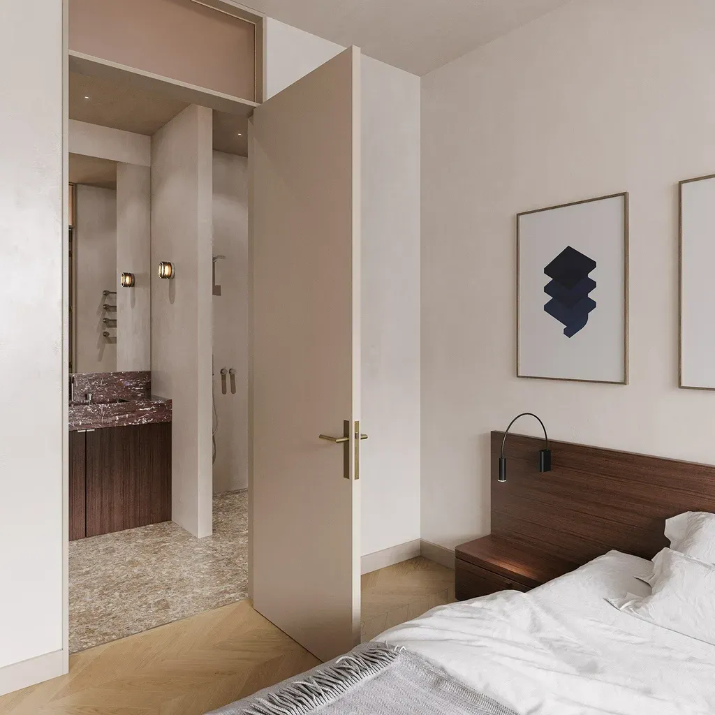 Phòng ngủ - Concept căn hộ - Phong cách Japandi số 1  | Space T