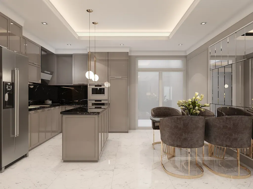 Phòng bếp - Concept căn hộ - Phong cách Neo Classic  | Space T