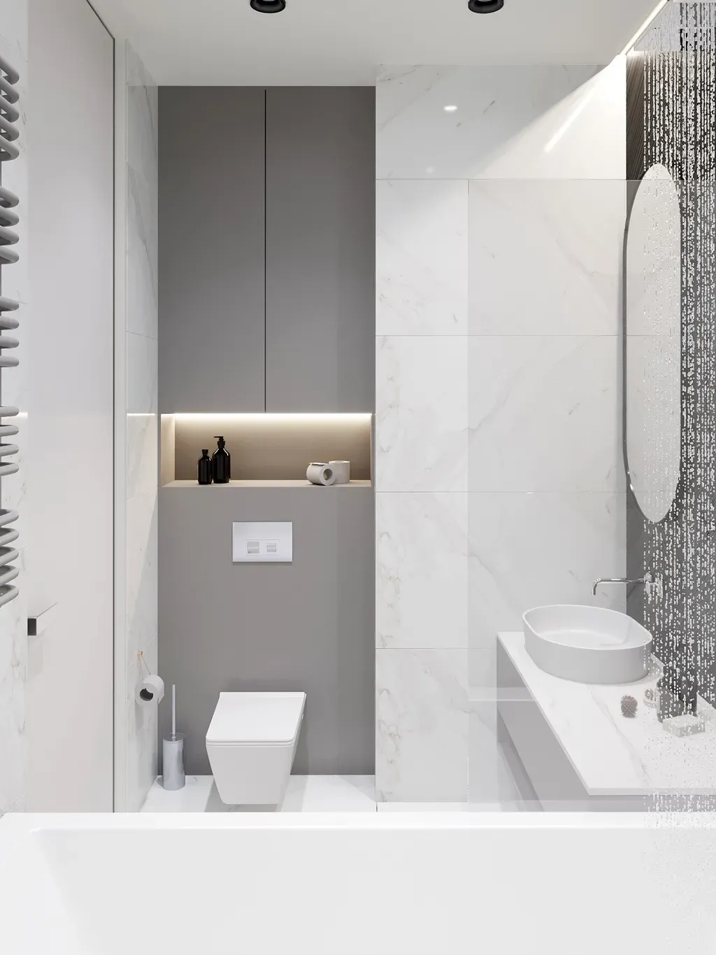 Phòng tắm - Concept căn hộ - Phong cách Neo Classic & Minimalism số 1  | Space T