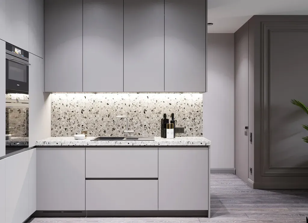 Phòng bếp - Concept căn hộ - Phong cách Neo Classic & Minimalism số 1  | Space T
