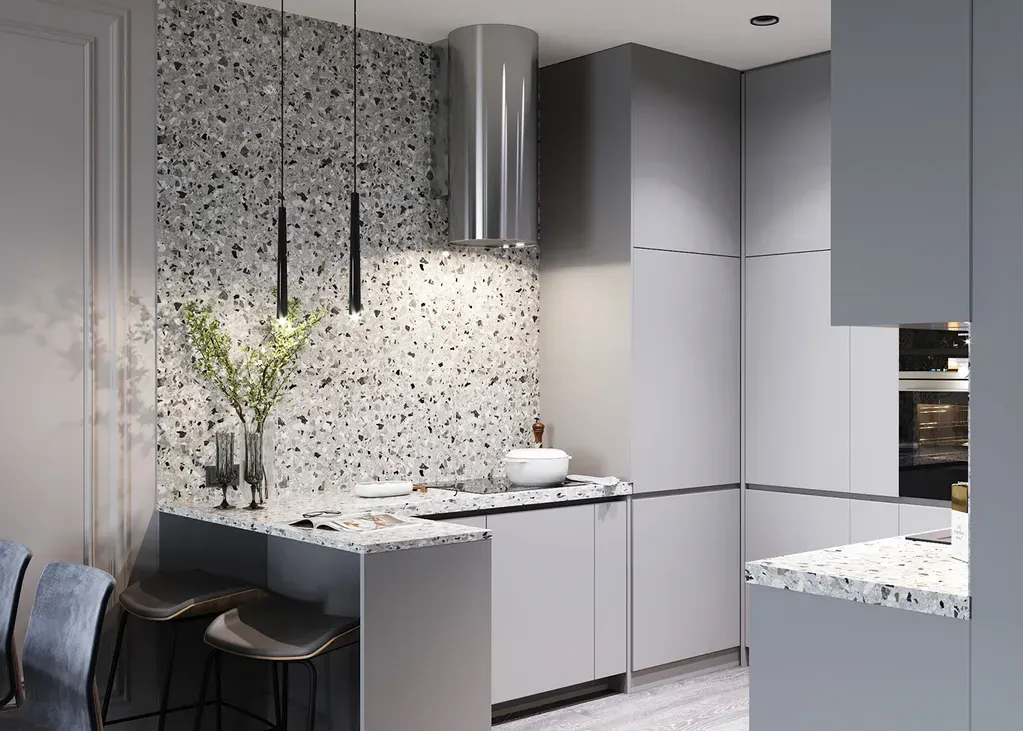 Phòng bếp - Concept căn hộ - Phong cách Neo Classic & Minimalism số 1  | Space T