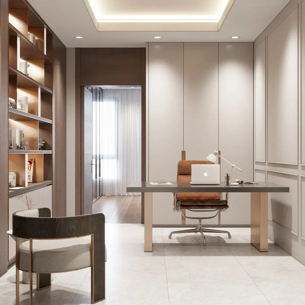 Phòng làm việc - Concept căn hộ - Phong cách Neo Classic & Minimalism số 2  | Space T