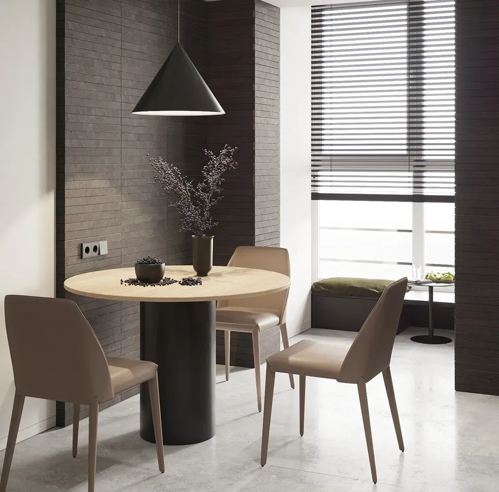 Phòng ăn - Concept thiết kế 3D căn hộ - Phong cách Minimalism số 1  | Space T