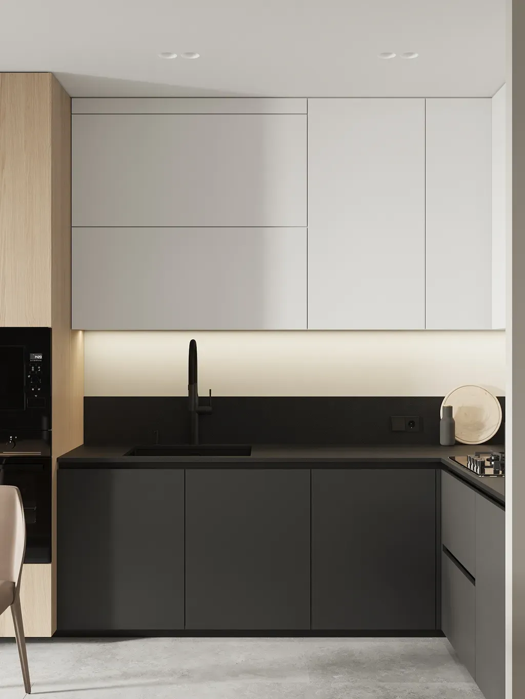 Phòng bếp - Concept thiết kế 3D căn hộ - Phong cách Minimalism số 1  | Space T