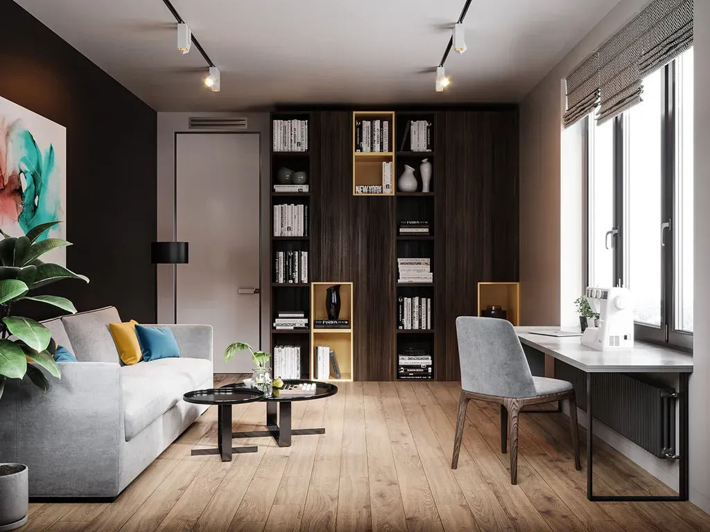 Phòng làm việc - Concept căn hộ - Phong cách Modern số 3  | Space T