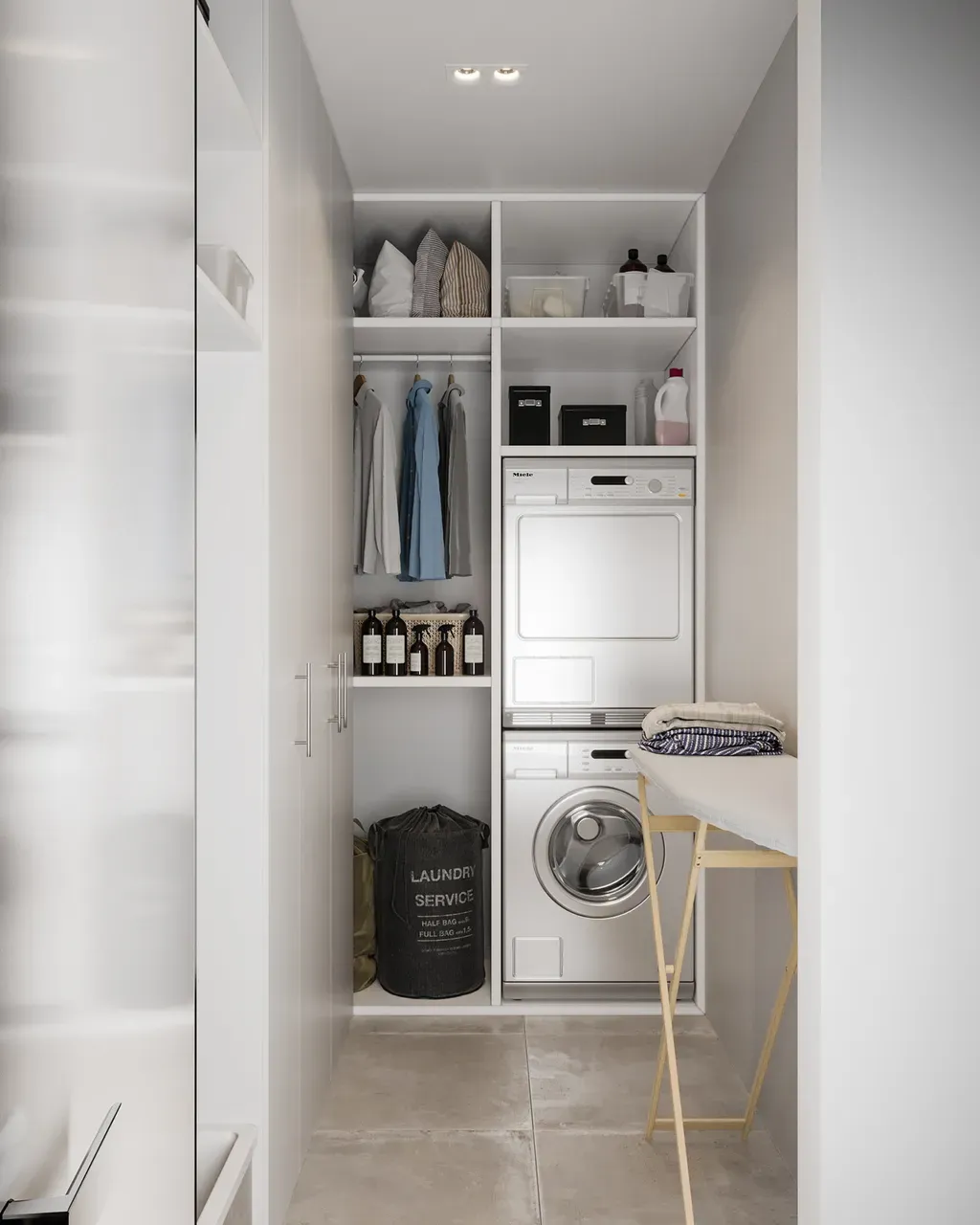 Phòng giặt - Concept căn hộ - Phong cách Modern số 3  | Space T