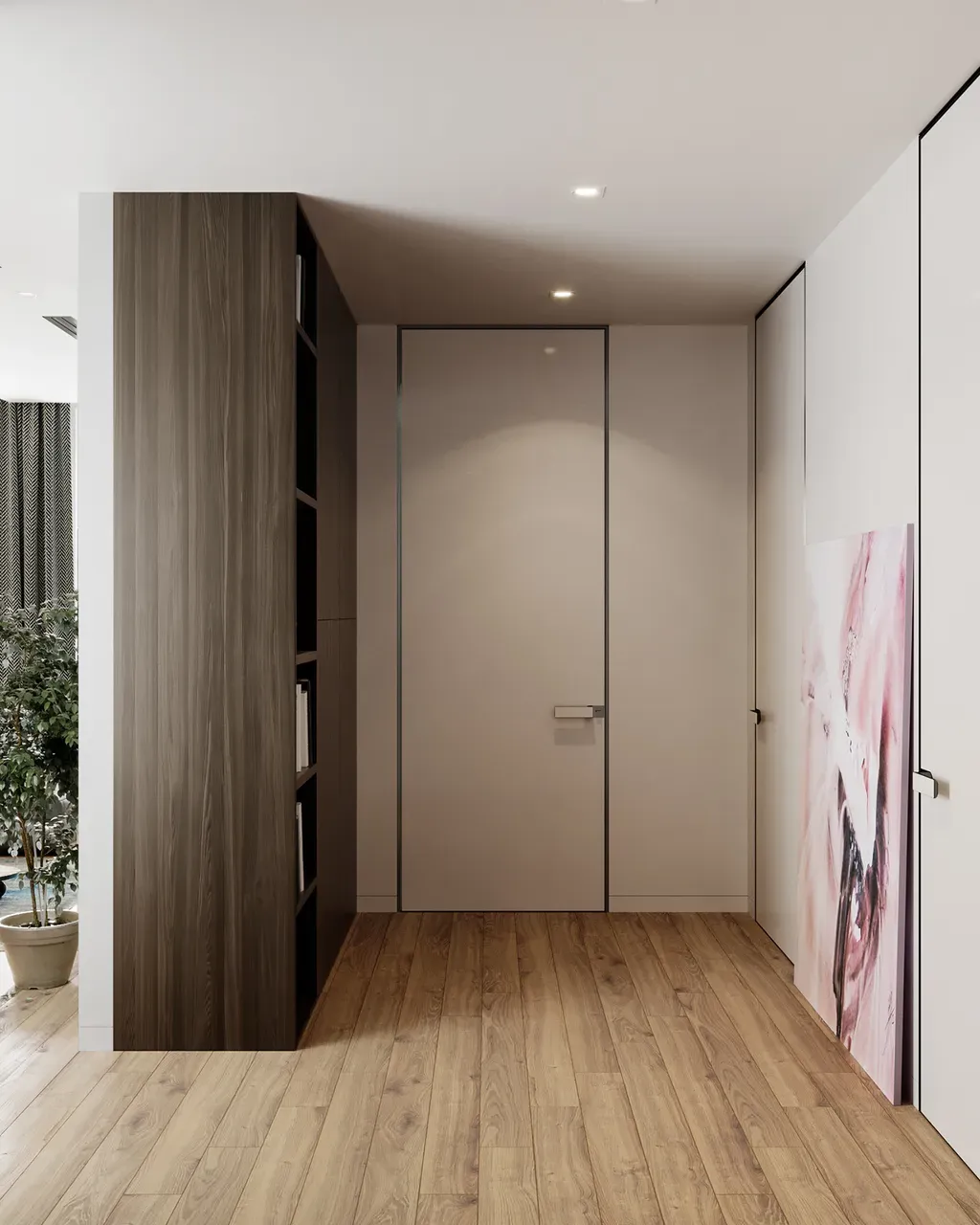 Phòng ngủ, Lối vào - Concept căn hộ - Phong cách Modern số 3  | Space T