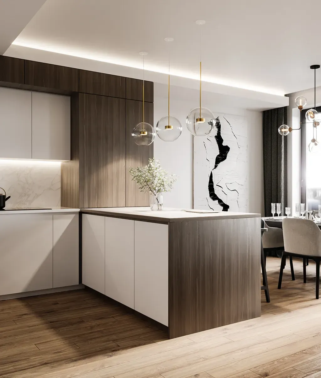 Phòng bếp - Concept căn hộ - Phong cách Modern số 3  | Space T