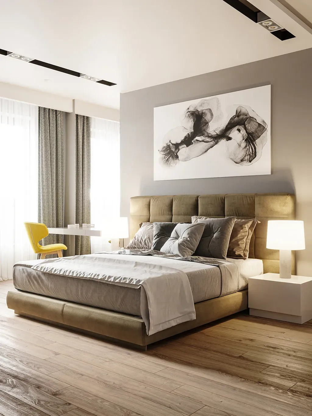 Phòng ngủ - Concept căn hộ - Phong cách Modern số 3  | Space T
