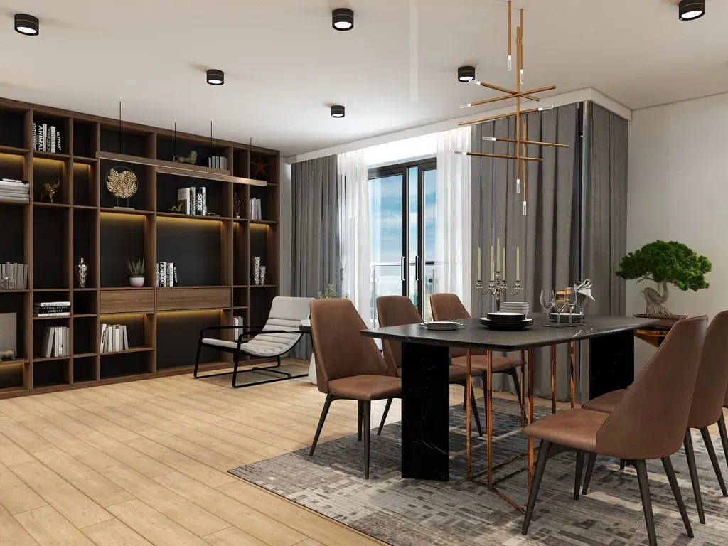 Phòng ăn - Concept căn hộ - Phong cách Modern số 2  | Space T