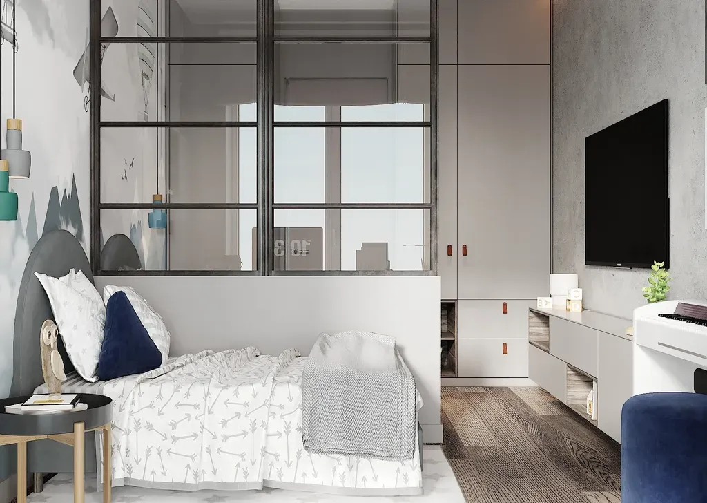Phòng ngủ - Concept căn hộ phong cách Modern số 1  | Space T