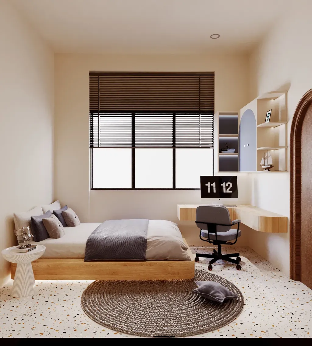 Phòng ngủ - Concept nhà phố chị Linh Quận 9 - Phong cách Modern  | Space T