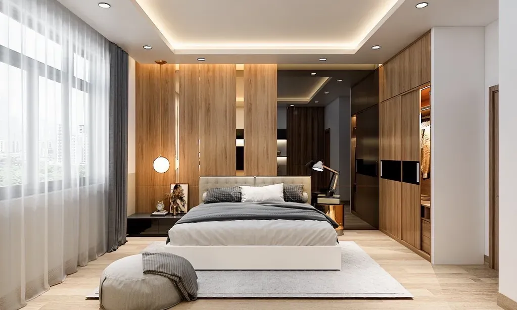 Phòng ngủ - Concept nhà phố chị Linh, quận 12 - Phong cách Modern  | Space T