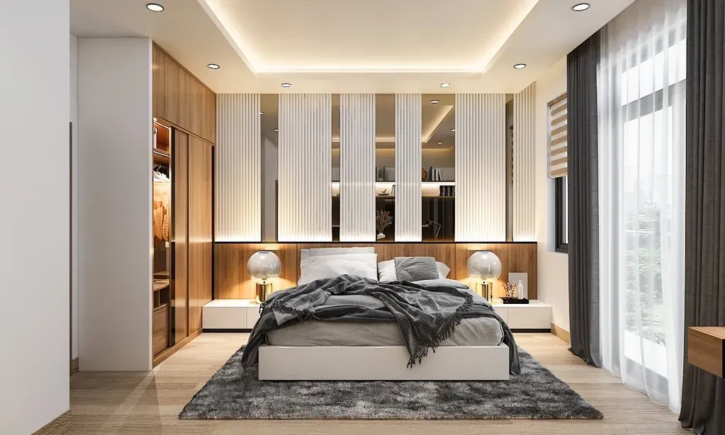 Phòng ngủ - Concept nhà phố chị Linh, quận 12 - Phong cách Modern  | Space T