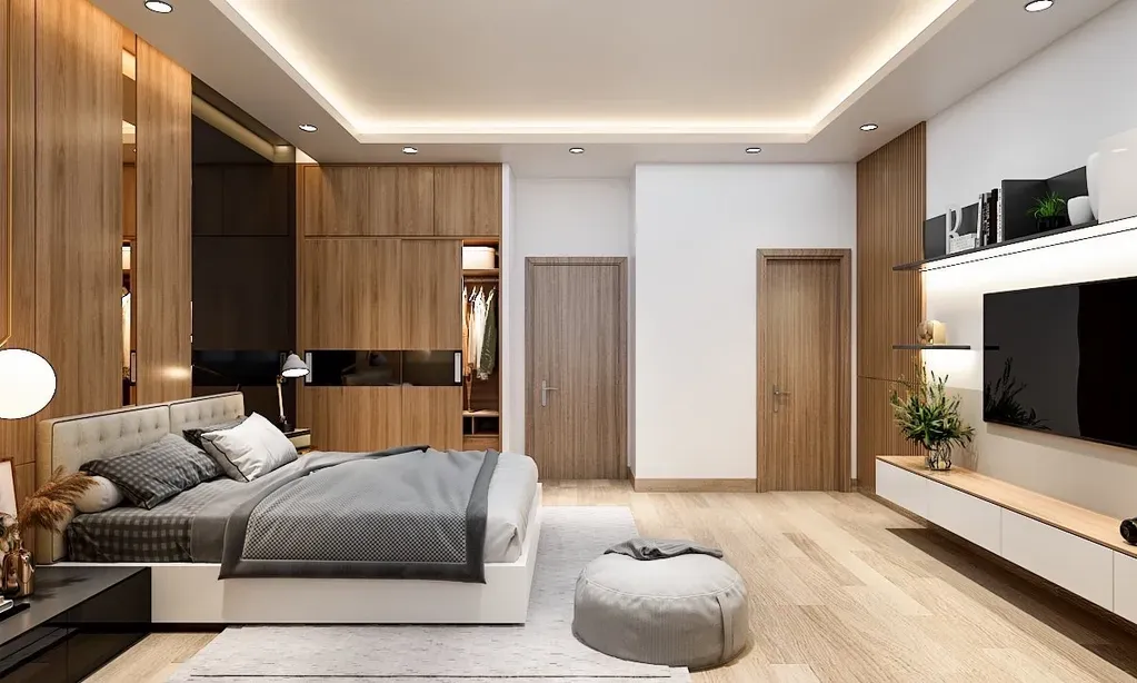 Phòng ngủ - Concept nhà phố chị Linh, quận 12 - Phong cách Modern  | Space T