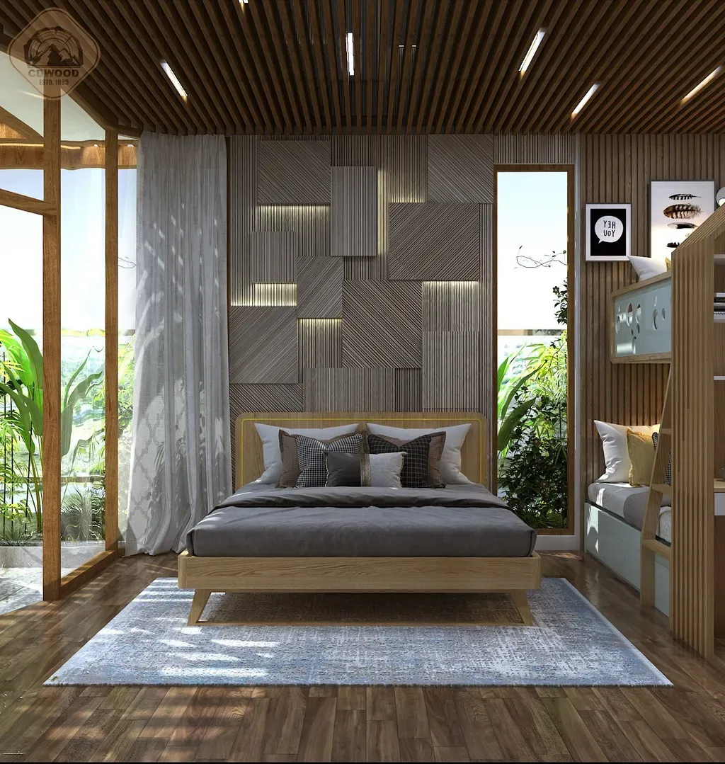 Phòng ngủ - Concept thiết kế nhà phố Tân Bình - Phong cách Modern  | Space T