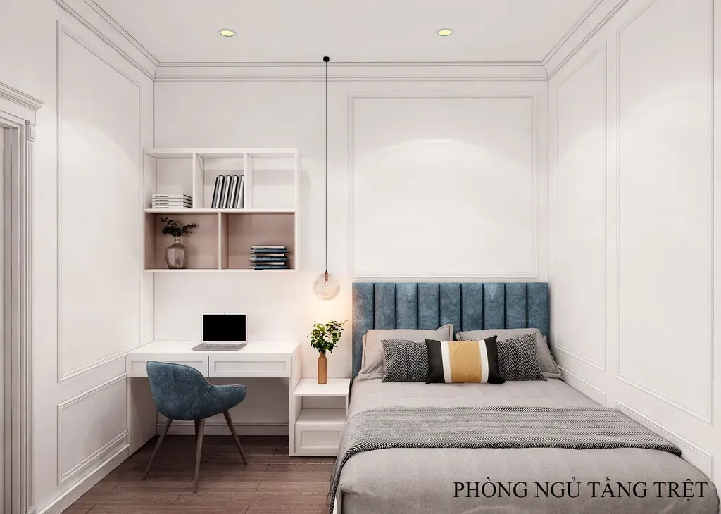 Phòng ngủ - Concept thiết kế nhà phố Tân Phú - Phong cách Neo Classic  | Space T