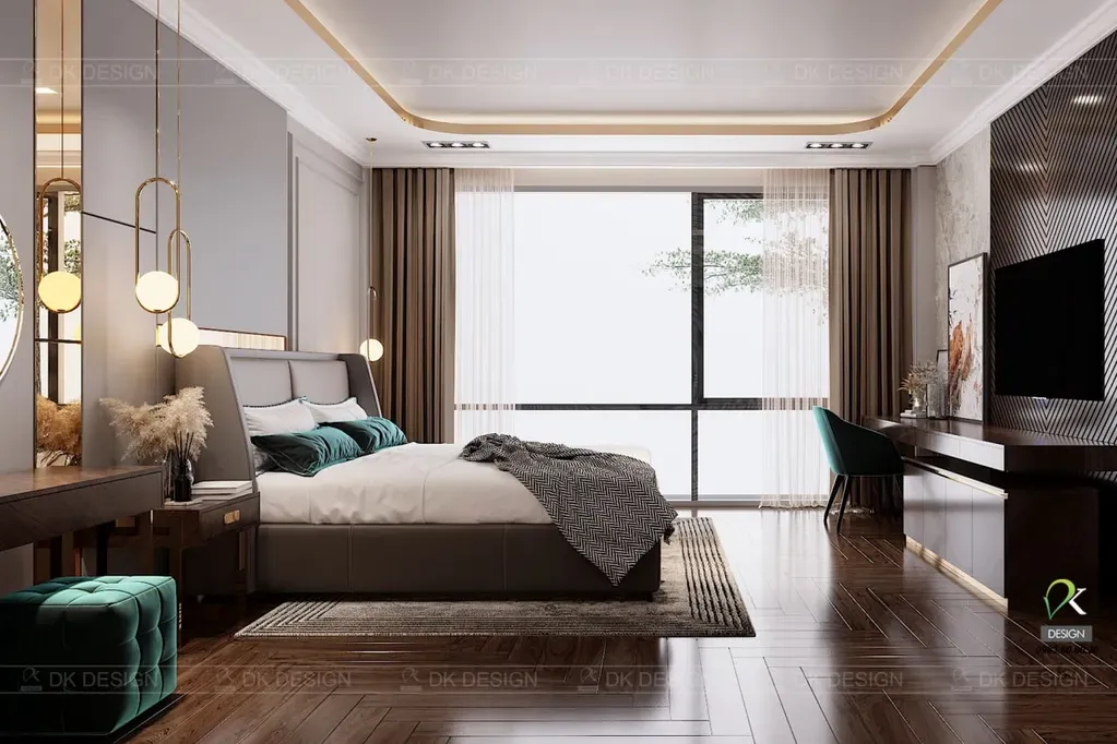 Phòng ngủ - Concept thiết kế biệt thự cao cấp quận 7 - Phong cách Modern  | Space T