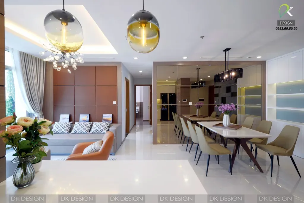 Phòng bếp - Căn hộ Vinhome Landmark quận Bình Thạnh - Phong cách Modern  | Space T