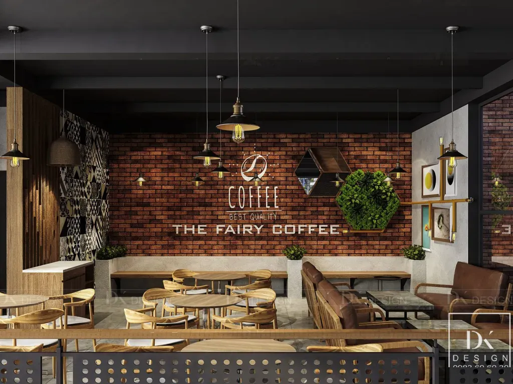 Concept thiết kế quán The Fairy Coffee Tân Phú - Phong cách Modern x Industrial | Space T