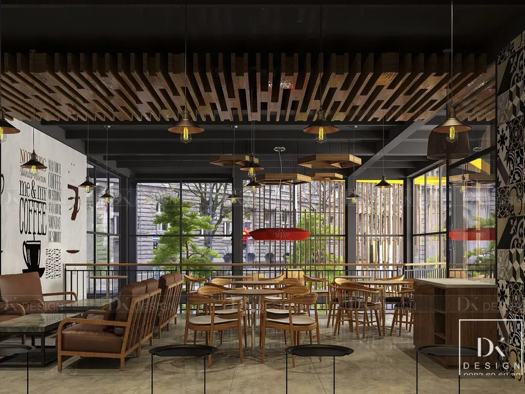 Concept thiết kế quán The Fairy Coffee Tân Phú - Phong cách Modern x Industrial | Space T