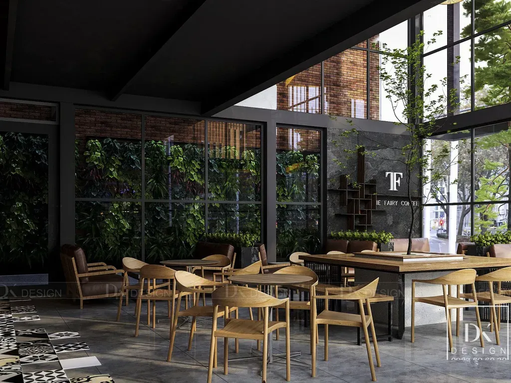 Concept thiết kế quán The Fairy Coffee Tân Phú - Phong cách Modern x Industrial | Space T