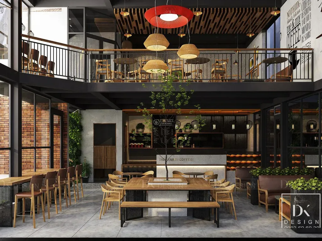 Concept thiết kế quán The Fairy Coffee Tân Phú - Phong cách Modern x Industrial | Space T