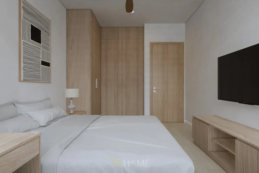 Phòng ngủ - Concept thiết kế căn hộ Sunrise City - Phong cách Minimalist  | Space T