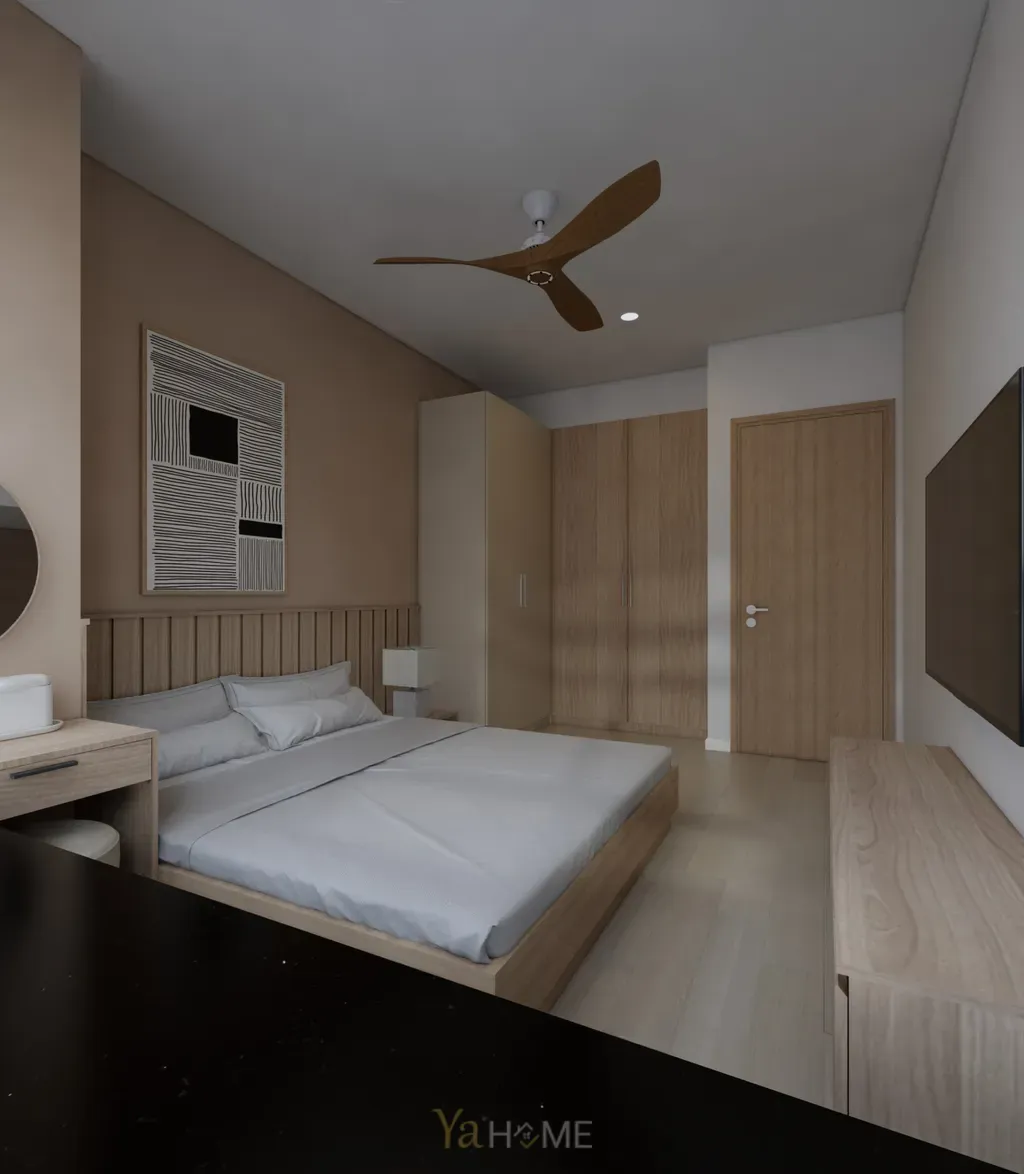 Phòng ngủ - Concept thiết kế căn hộ Sunrise City - Phong cách Minimalist  | Space T