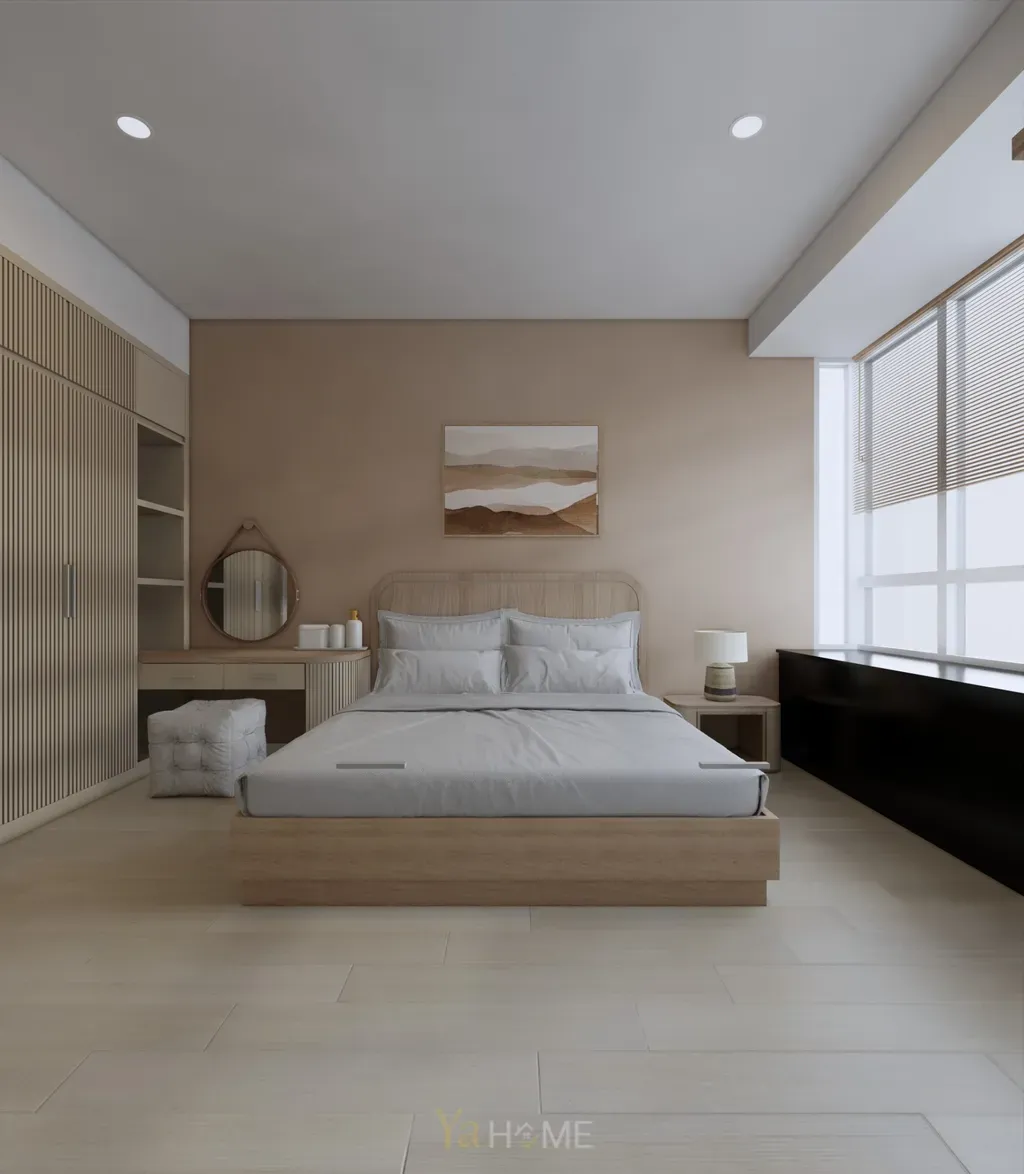 Phòng ngủ - Concept thiết kế căn hộ Sunrise City - Phong cách Minimalist  | Space T