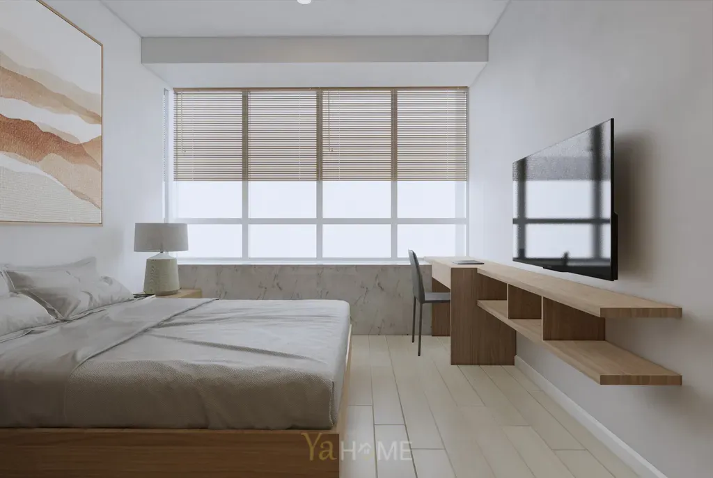 Phòng ngủ - Concept thiết kế căn hộ Sunrise City - Phong cách Minimalist  | Space T