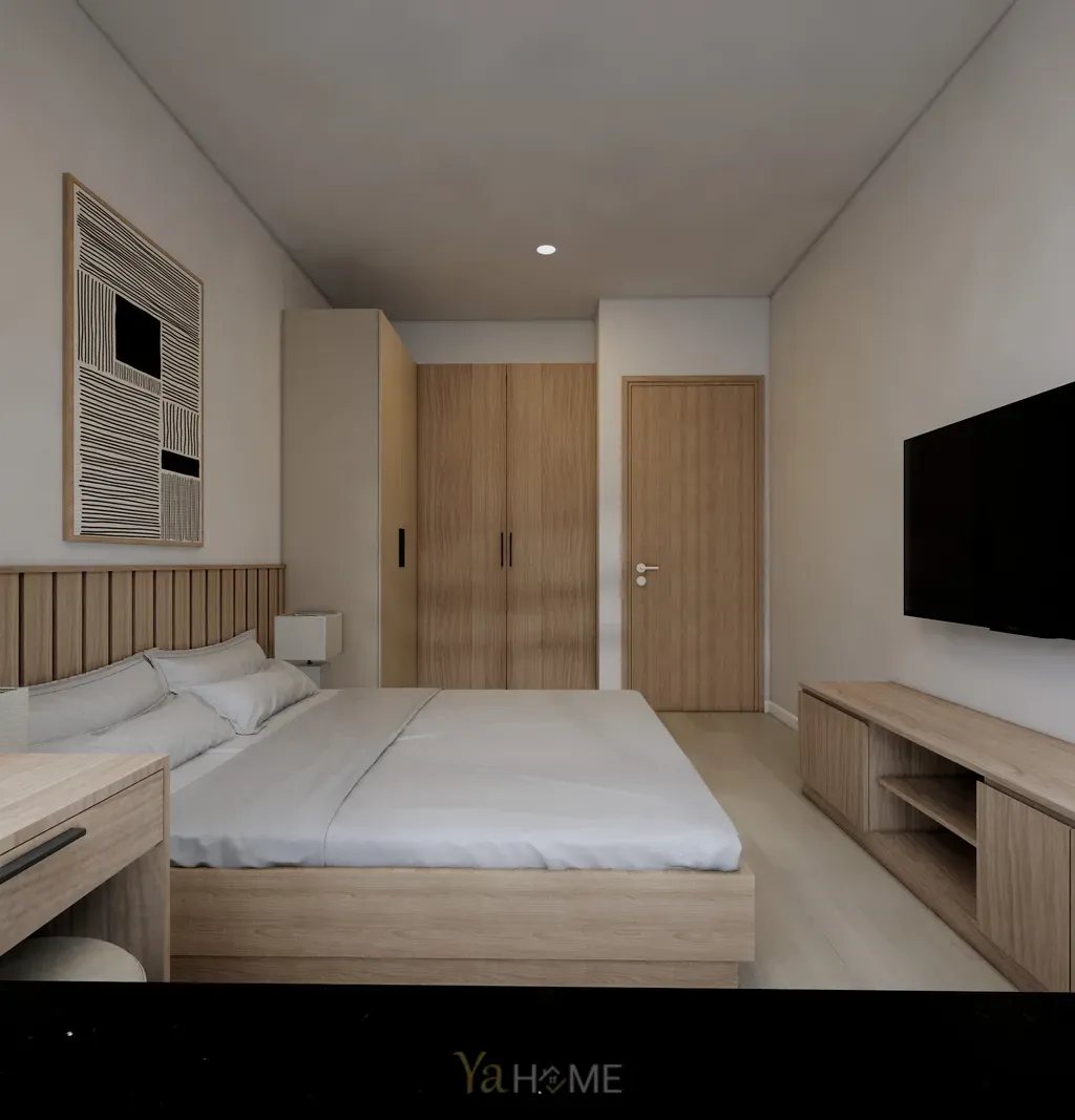 Phòng ngủ - Concept thiết kế căn hộ Sunrise City - Phong cách Minimalist  | Space T