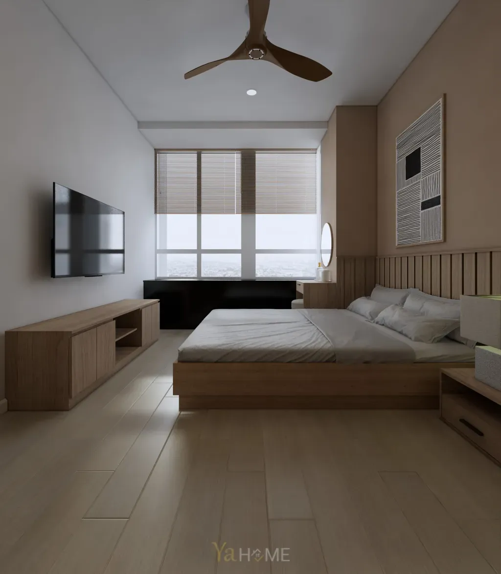 Phòng ngủ - Concept thiết kế căn hộ Sunrise City - Phong cách Minimalist  | Space T