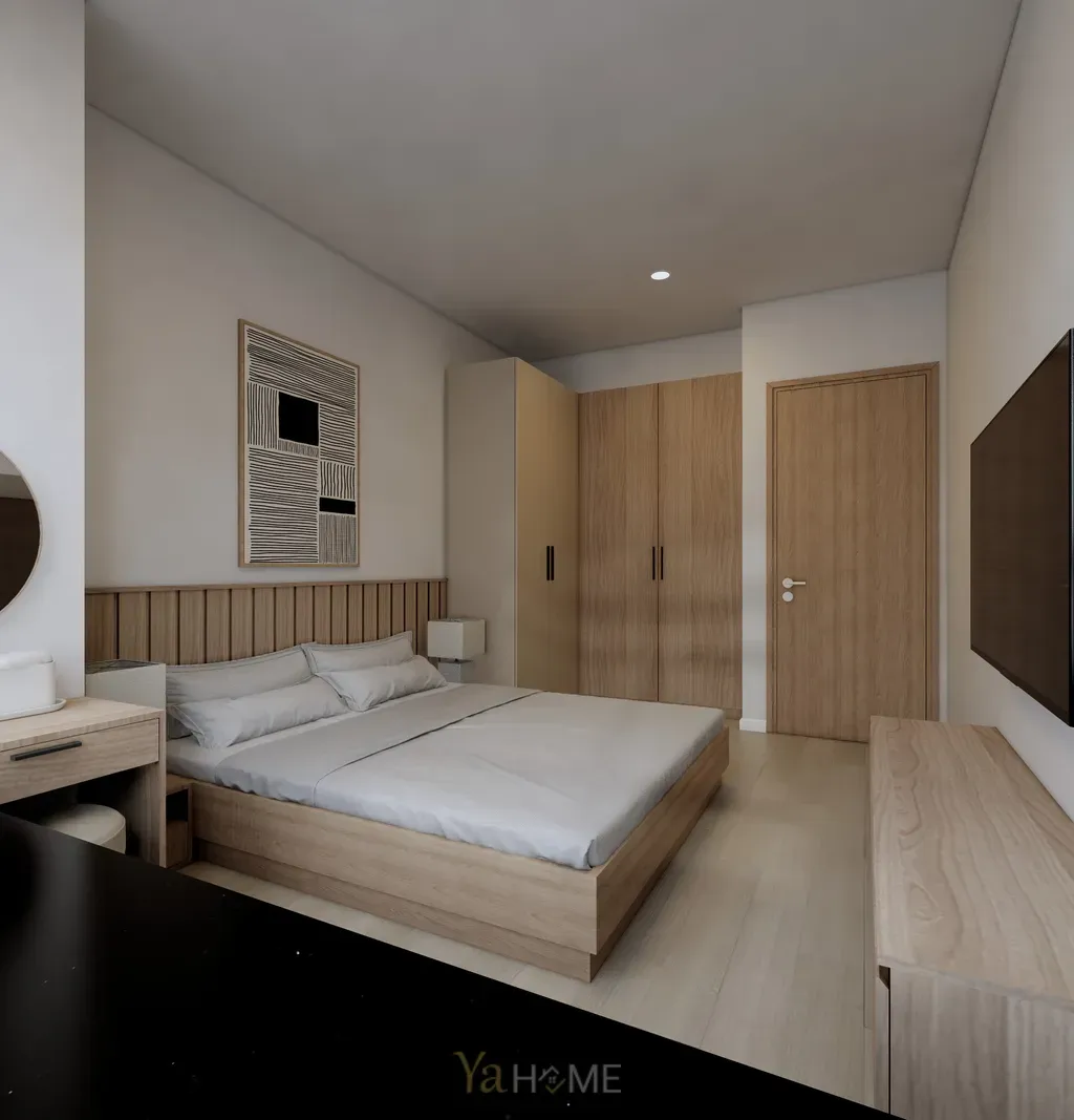 Phòng ngủ - Concept thiết kế căn hộ Sunrise City - Phong cách Minimalist  | Space T