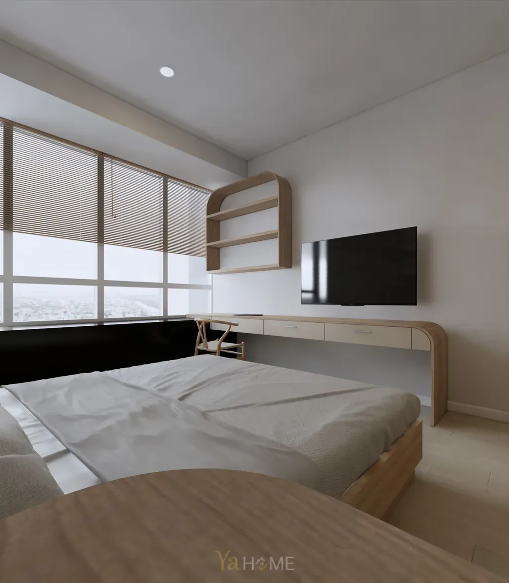 Phòng ngủ - Concept thiết kế căn hộ Sunrise City - Phong cách Minimalist  | Space T