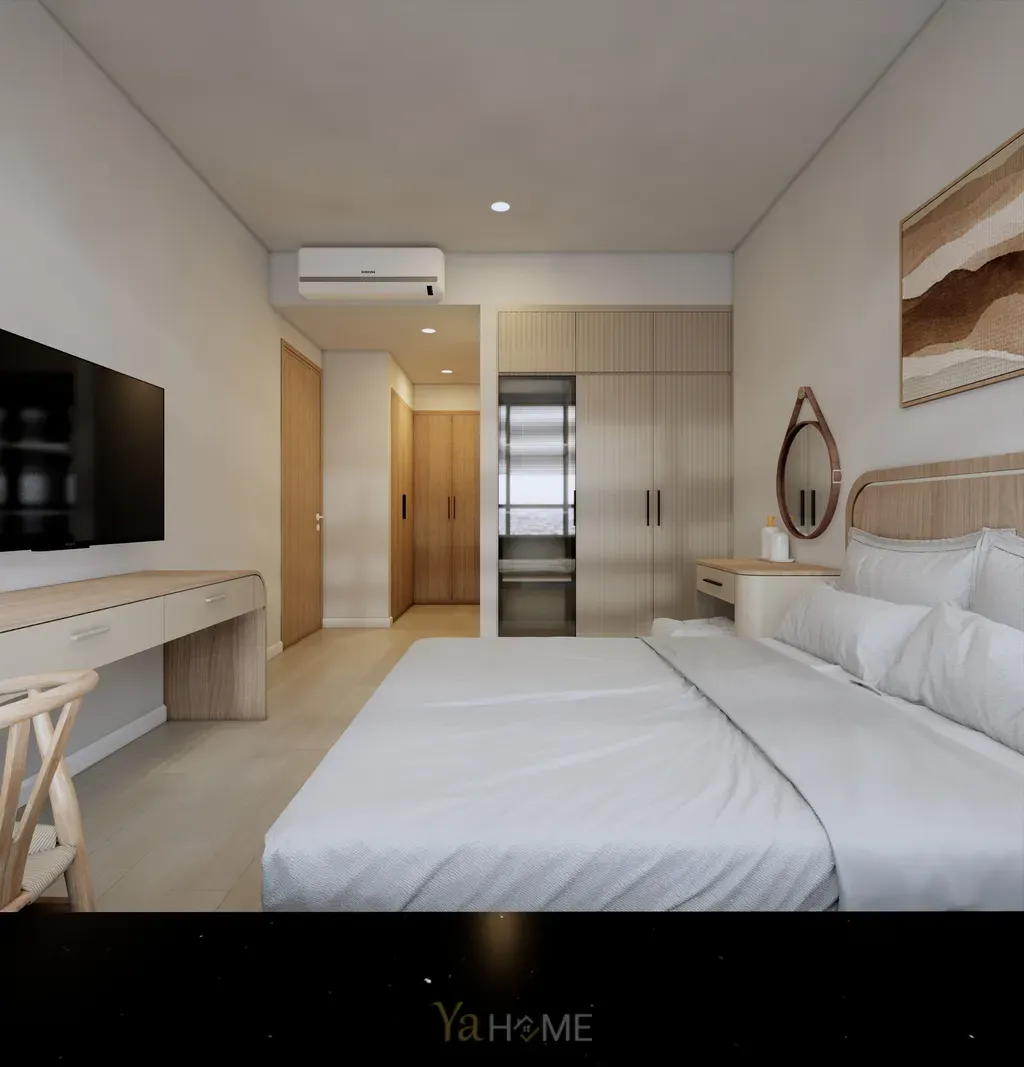 Phòng ngủ - Concept thiết kế căn hộ Sunrise City - Phong cách Minimalist  | Space T