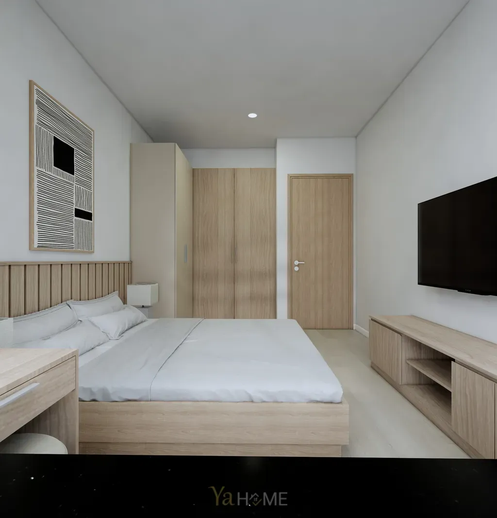 Phòng ngủ - Concept thiết kế căn hộ Sunrise City - Phong cách Minimalist  | Space T