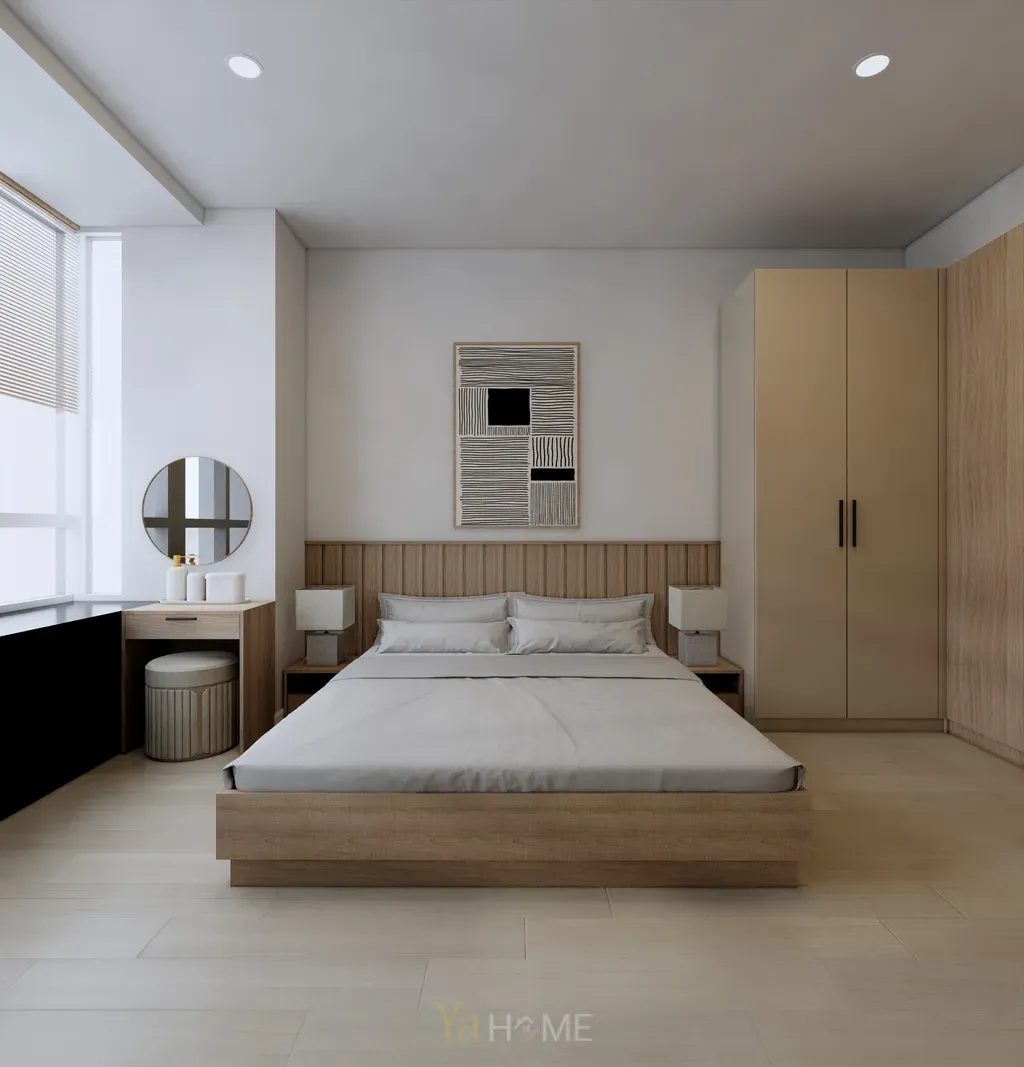 Phòng ngủ - Concept thiết kế căn hộ Sunrise City - Phong cách Minimalist  | Space T