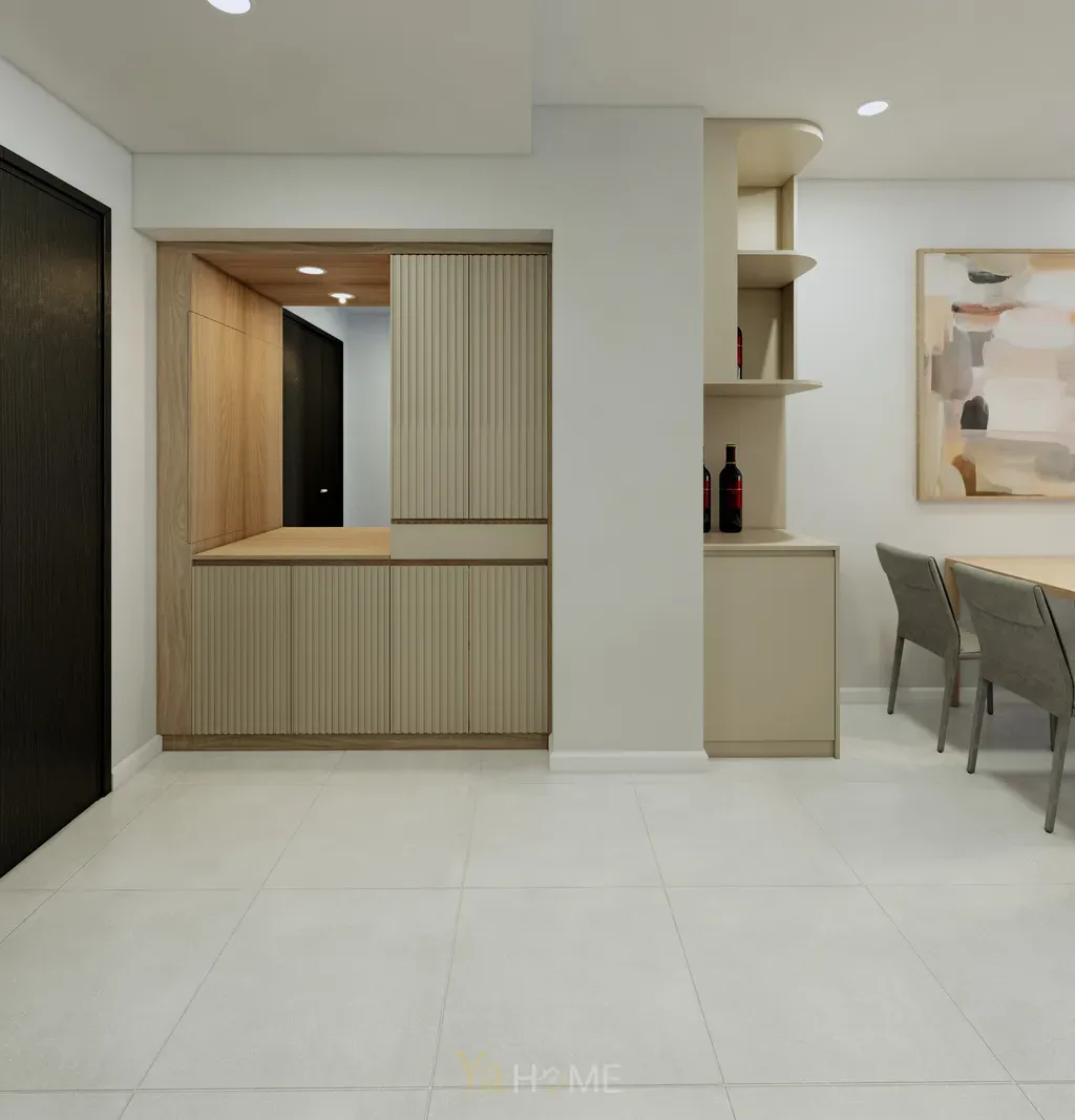 Phòng bếp - Concept thiết kế căn hộ Sunrise City - Phong cách Minimalist  | Space T