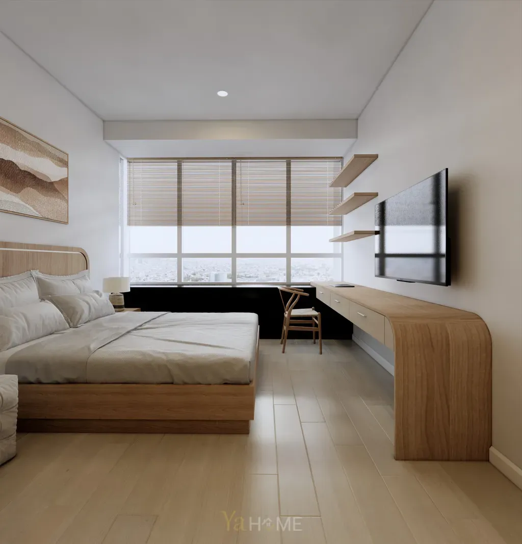 Phòng ngủ - Concept thiết kế căn hộ Sunrise City - Phong cách Minimalist  | Space T