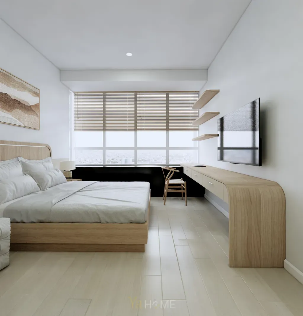 Phòng ngủ - Concept thiết kế căn hộ Sunrise City - Phong cách Minimalist  | Space T