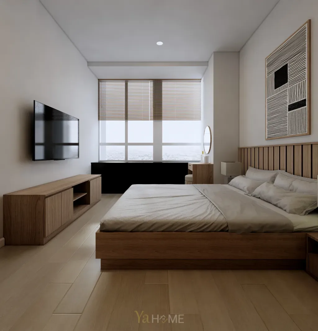 Phòng ngủ - Concept thiết kế căn hộ Sunrise City - Phong cách Minimalist  | Space T