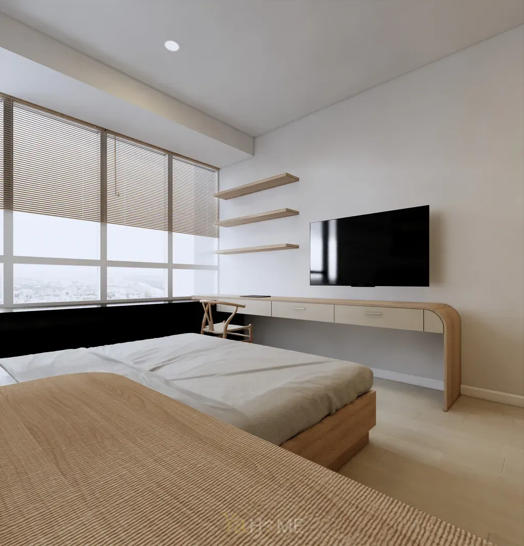 Phòng ngủ - Concept thiết kế căn hộ Sunrise City - Phong cách Minimalist  | Space T