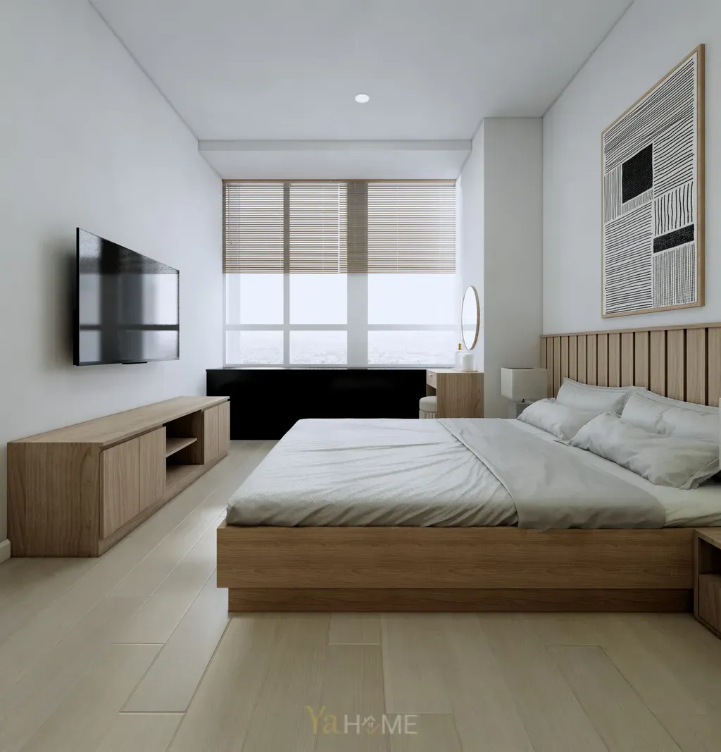 Phòng ngủ - Concept thiết kế căn hộ Sunrise City - Phong cách Minimalist  | Space T