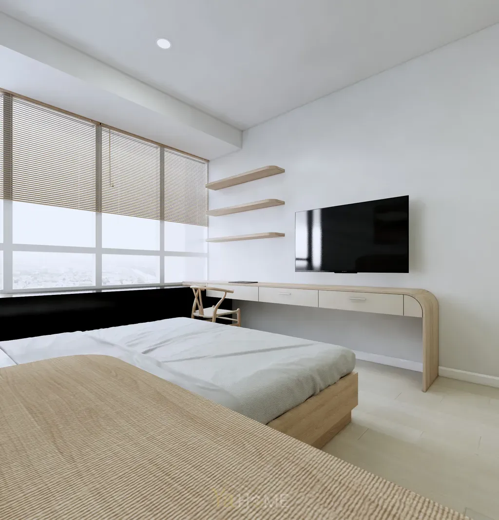 Phòng ngủ - Concept thiết kế căn hộ Sunrise City - Phong cách Minimalist  | Space T