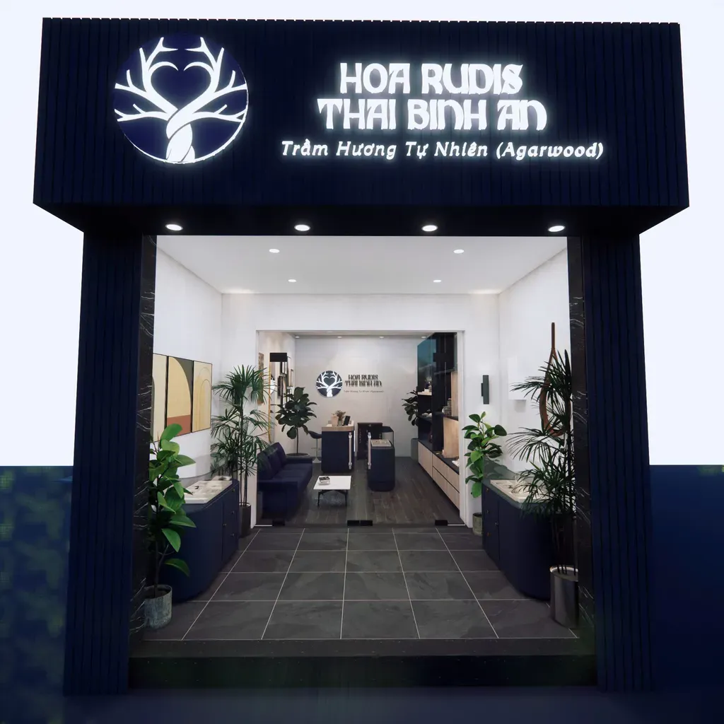 Concept thiết kế Shop trầm hương Tên Lửa - Phong cách Minimalist | Space T